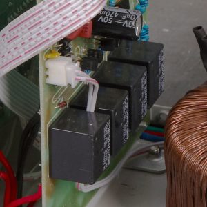 A relay in an automatic voltage regulator